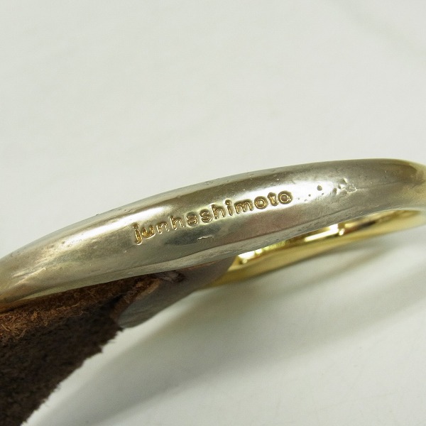 実際に弊社で買取させて頂いたjunhashimoto/ジュンハシモト レザーベルト ブラウンの画像 3枚目