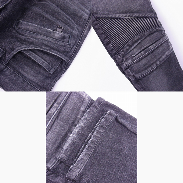 実際に弊社で買取させて頂いたBALMAIN/バルマン 14AW バイカー デニム パンツ W4HT500C711/27の画像 5枚目