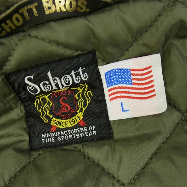 実際に弊社で買取させて頂いたSTUSSY/ステューシー×SCHOTT/ショット N-3B フライトジャケット/Lの画像 2枚目