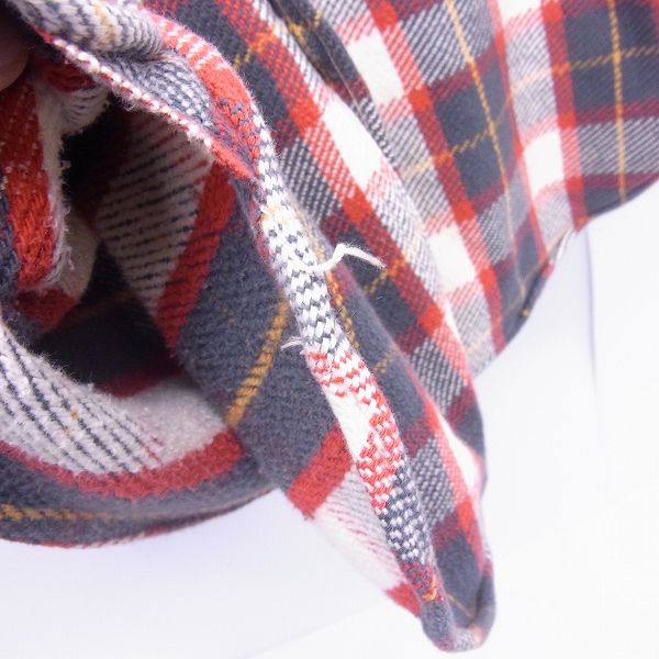 実際に弊社で買取させて頂いたDUBBLEWORKS/ダブルワークス チェック ヘビー ネルシャツ/38の画像 3枚目