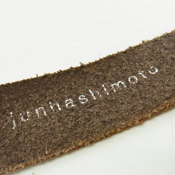 実際に弊社で買取させて頂いたjunhashimoto/ジュンハシモト レザーベルト ブラウンの画像 4枚目