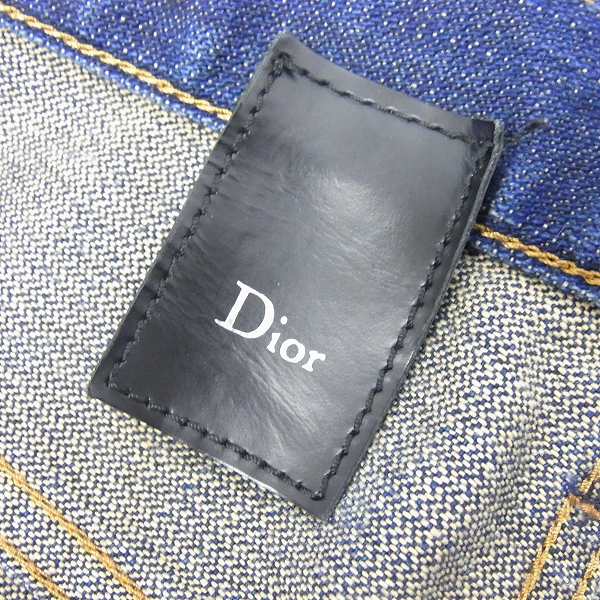 実際に弊社で買取させて頂いたDIOR HOMME/ディオールオム 08SS ストレート デニムパンツ アンダーマイカー 7E3110610197/31の画像 3枚目