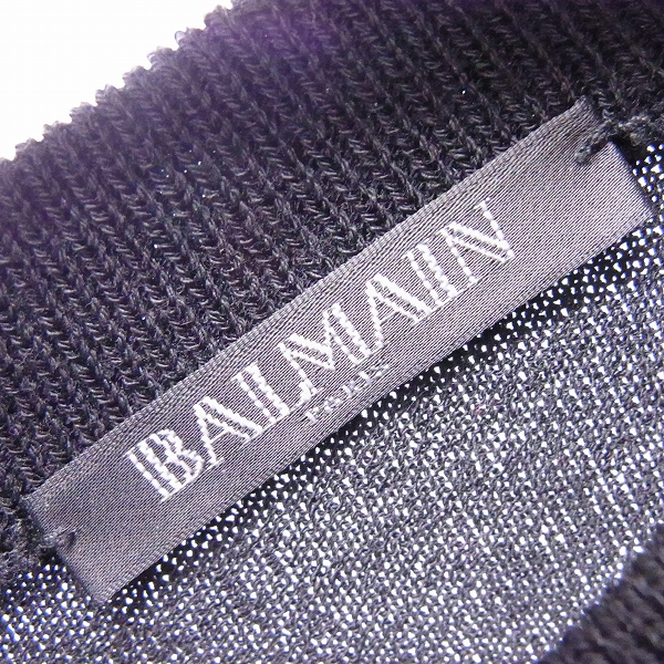 実際に弊社で買取させて頂いたBALMAIN/バルマン ウール サイドジップ セーター S7H6009M019/XSの画像 2枚目