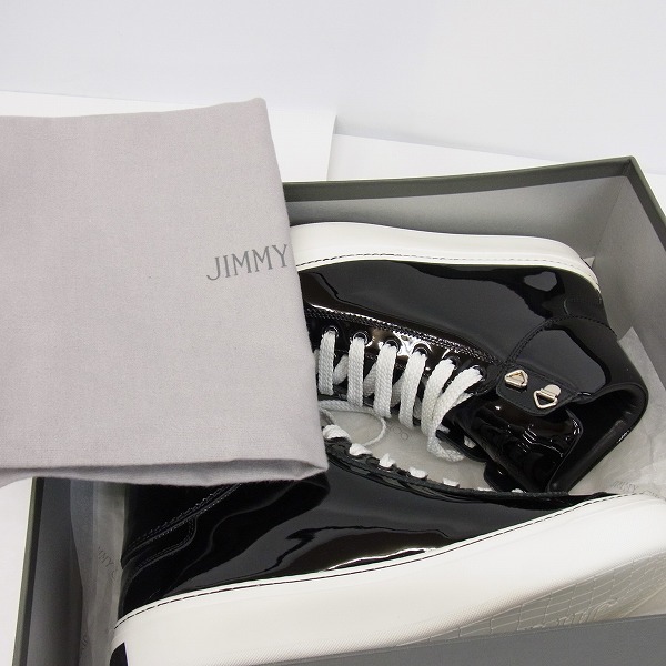実際に弊社で買取させて頂いたJIMMY CHOO/ジミーチュウ パテントハイカットスニーカー 40の画像 7枚目