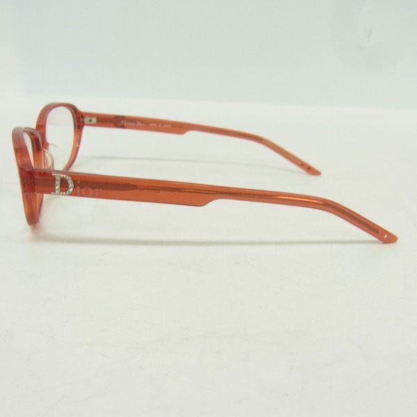 実際に弊社で買取させて頂いたChristian Dior/クリスチャンディオール メガネフレーム レッド CD-7014J C3Bの画像 2枚目