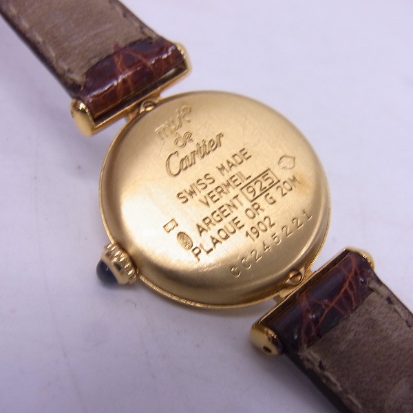 実際に弊社で買取させて頂いたCARTIER/カルティエ マストコリゼ ヴェルメイユ ARGENT 925 PLAQUE OR G 20M【動作未確認】の画像 3枚目