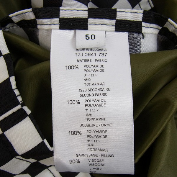 実際に弊社で買取させて頂いた【JPタグ】GIVENCHY/ジバンシー チェッカー柄 ジャケット/ブルゾン Size：50の画像 3枚目