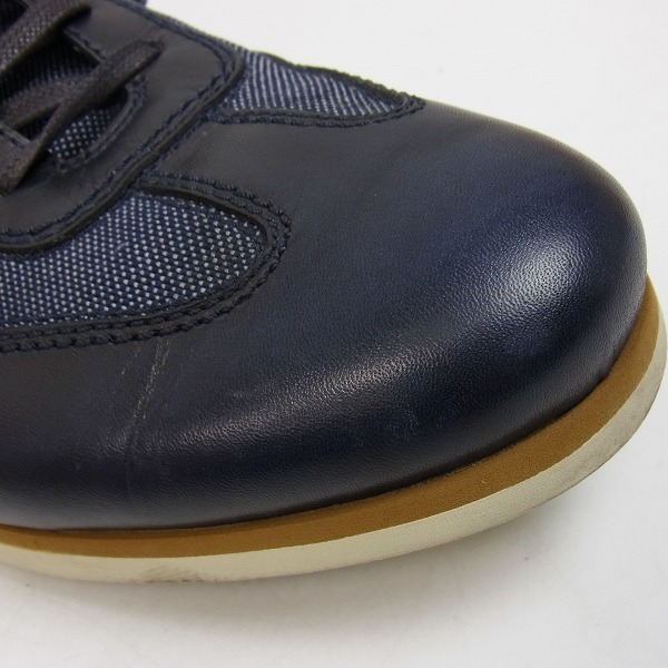 実際に弊社で買取させて頂いたHUGO BOSS/ヒューゴボス レザー×キャンバス スニーカー/41の画像 6枚目