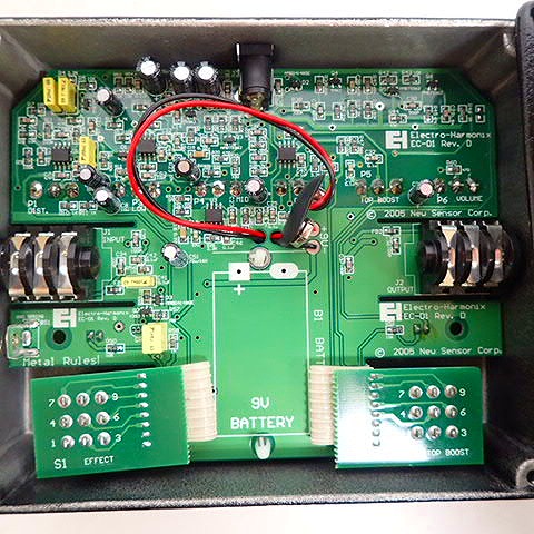 実際に弊社で買取させて頂いた【動作確認済み】electro-harmonixエレクトロ ハーモニクス METAL MUFF with TOP BOOST エフェクターの画像 7枚目