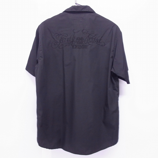 実際に弊社で買取させて頂いたCRIMIE/クライミー 半袖シャツ Faith & Crust 刺繍 ブラック/Lの画像 1枚目