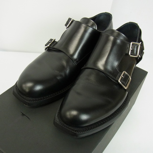 実際に弊社で買取させて頂いたDior/ディオール Christian Dior ATELIER ダブルモンクストラップ レザーシューズ 3DE266XHU/42