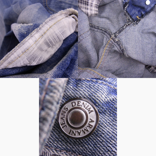 実際に弊社で買取させて頂いたARMANI JEANS/アルマーニ ジーンズ/AJ RN103723 ウォッシュ加工デニムパンツ 30の画像 5枚目