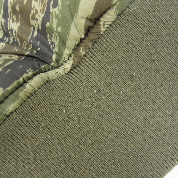 実際に弊社で買取させて頂いたBack Channel/バックチャンネル MA-1 フライトジャケット リバーシブル ゴーストライオンカモ/Mの画像 6枚目