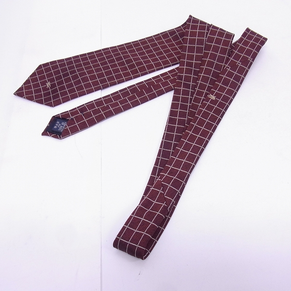 実際に弊社で買取させて頂いたBURBERRY LONDON/バーバリーロンドン チェック シルクネクタイの画像 3枚目