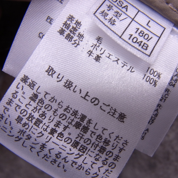 実際に弊社で買取させて頂いたBrooks Brothers/ブルックスブラザーズ ウール フーディ ロングダッフルコート/Lの画像 3枚目