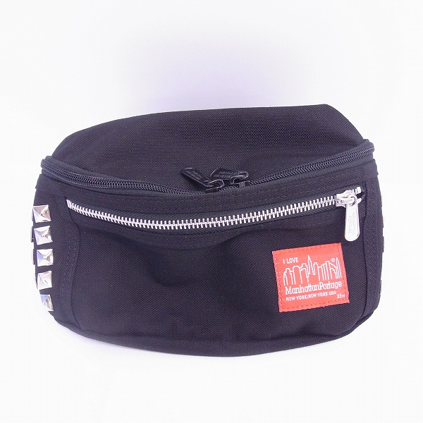 実際に弊社で買取させて頂いたManhattan Portage/マンハッタンポーテージ PYRAMID STUDS/スタッズボディバッグ/ウエストバッグ 