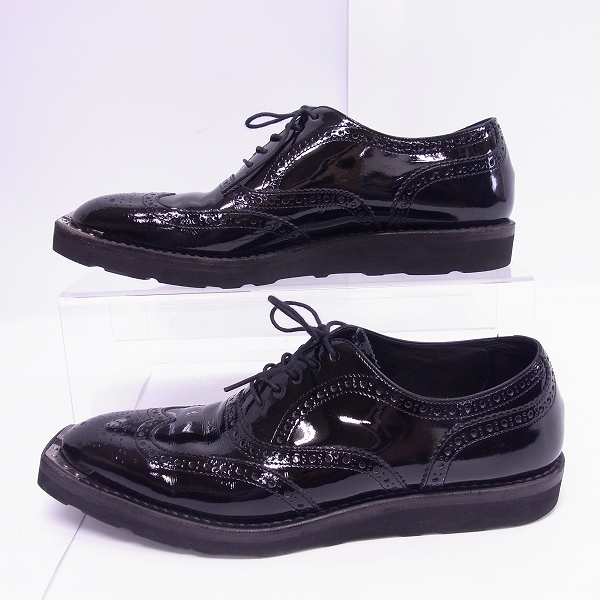 実際に弊社で買取させて頂いたJOHN LAWRENCE SULLIVAN/ジョンローレンスサリバン ウィングチップ スクエアトゥ ドレスシューズ/8の画像 3枚目