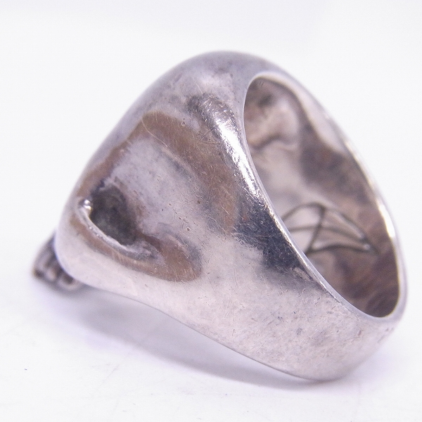 実際に弊社で買取させて頂いたCRAZY PIG/クレイジーピッグ　ラージエビルスカル/リング 21号の画像 1枚目