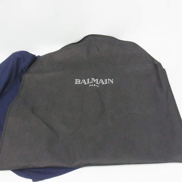 実際に弊社で買取させて頂いたBALMAIN/バルマン シルク無地Tシャツ/カットソー/W6HJ607D547/XSの画像 9枚目