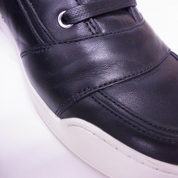 実際に弊社で買取させて頂いたBALMAIN/バルマン 15AW レザーハイカットスニーカー W5HT300BA40/43の画像 6枚目