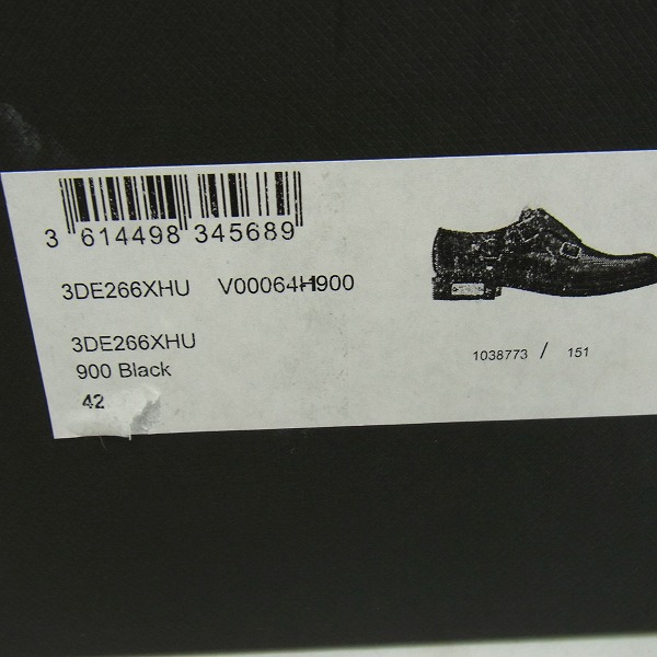 実際に弊社で買取させて頂いたDior/ディオール Christian Dior ATELIER ダブルモンクストラップ レザーシューズ 3DE266XHU/42の画像 8枚目