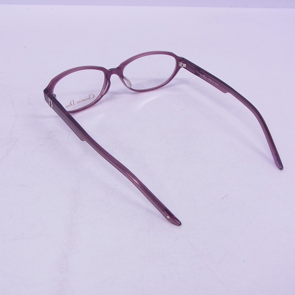 実際に弊社で買取させて頂いたChristian Dior/クリスチャンディオール メガネフレーム パープル CD-7014J C5Bの画像 1枚目