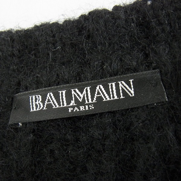 実際に弊社で買取させて頂いたBALMAIN/バルマン キッドモヘアケーブルクルーネックニット/W6HM682C602/XSの画像 2枚目
