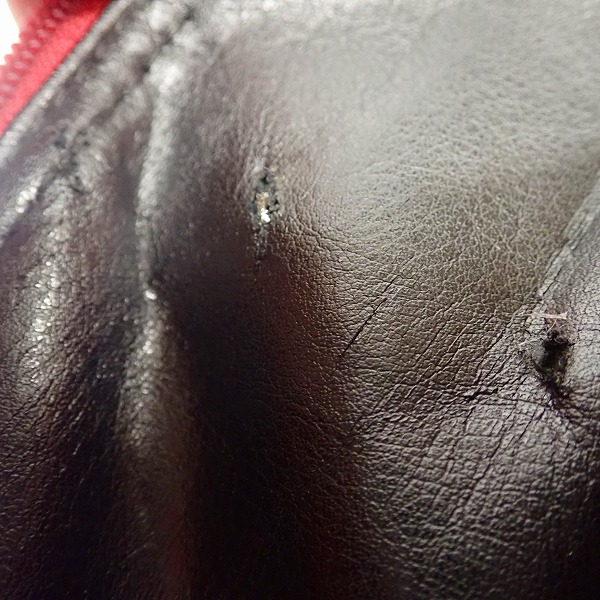 実際に弊社で買取させて頂いたle coq sportif/ルコックスポルティフ 9.0型 7分割 キャディバッグ/レッド×ブラック QQ1087の画像 8枚目