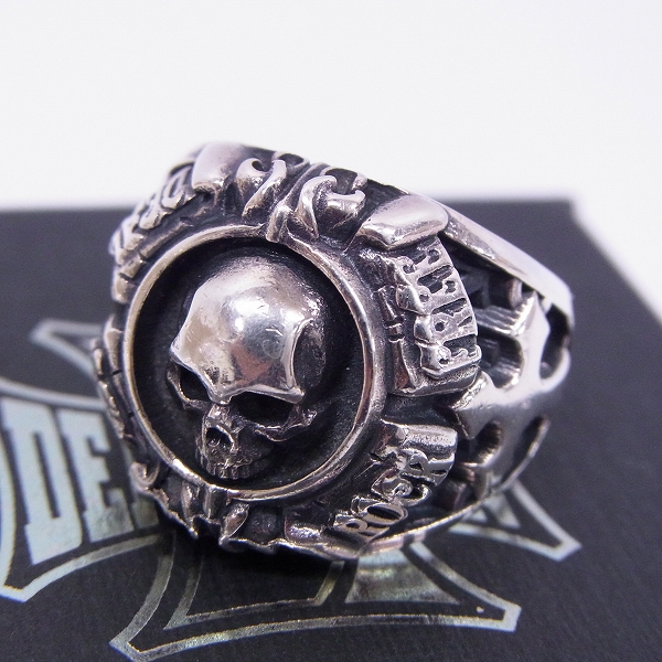 実際に弊社で買取させて頂いたDEAL DESIGN/ディールデザイン グリッドスカルカレッジ リング/18.5号