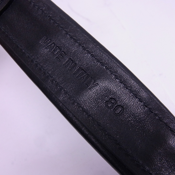 実際に弊社で買取させて頂いたBALMAIN/バルマン キルティング レザーベルト 71.A102.P037/80の画像 5枚目