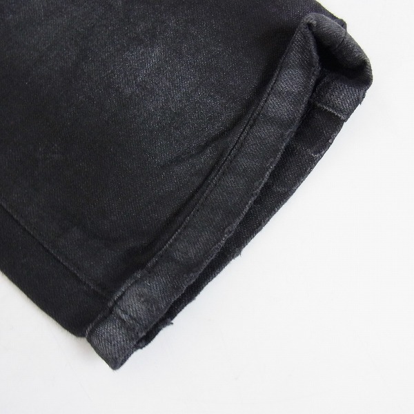 実際に弊社で買取させて頂いたBALMAIN/バルマン 14SS ボックスキルティングバイカーパンツ ブラック/S4HT537C489T/27の画像 9枚目