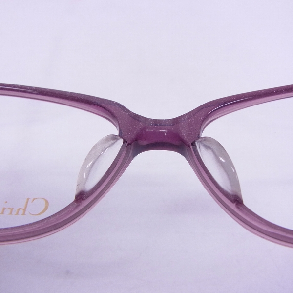実際に弊社で買取させて頂いたChristian Dior/クリスチャンディオール メガネフレーム パープル CD-7014J C5Bの画像 2枚目