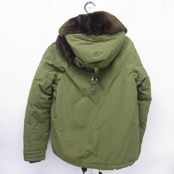 実際に弊社で買取させて頂いたNEIGHBORHOOD/ネイバーフッド ボアフード モッズコート NH-2814 カーキ/Mの画像 1枚目
