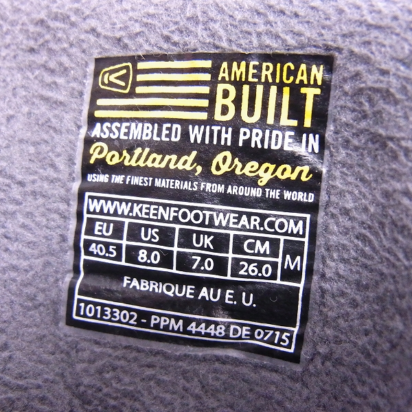 実際に弊社で買取させて頂いたKEEN/キーン トレッキングブーツ マウンテン/26の画像 5枚目