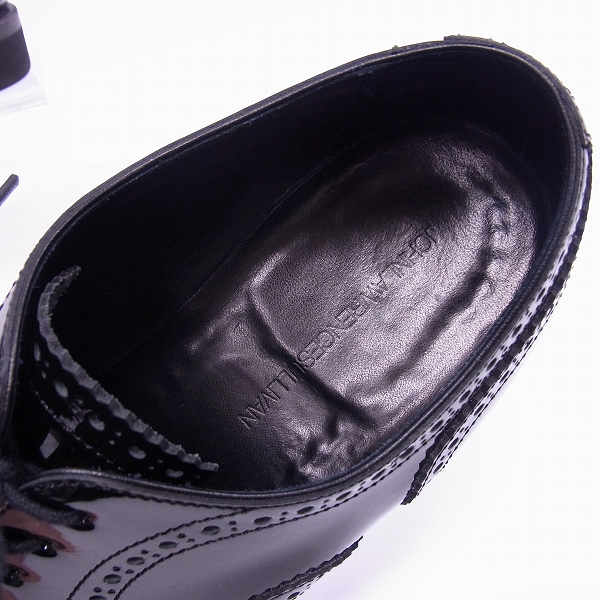 実際に弊社で買取させて頂いたJOHN LAWRENCE SULLIVAN/ジョンローレンスサリバン ウィングチップ スクエアトゥ ドレスシューズ/8の画像 4枚目