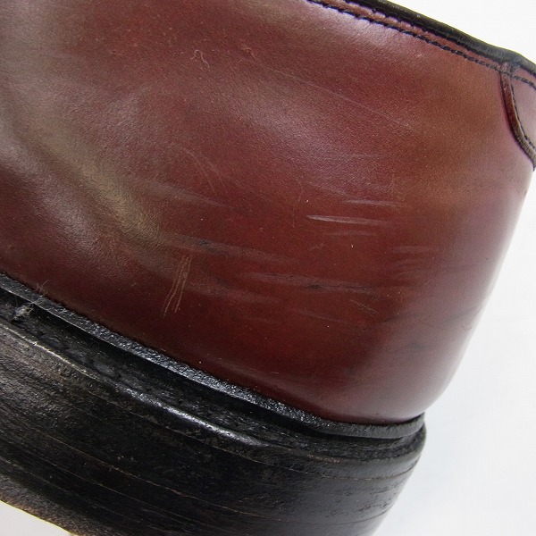実際に弊社で買取させて頂いたAllen Edmonds/アレンエドモンズ コードバン プレーントゥ レザーシューズ LEEDS 9581/10Eの画像 7枚目