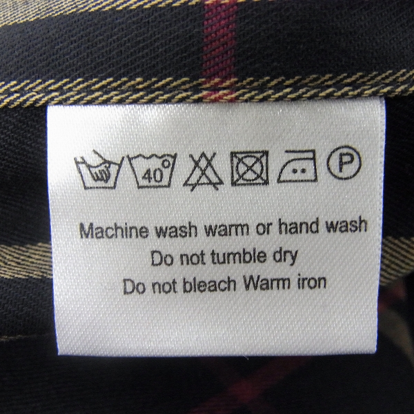 実際に弊社で買取させて頂いた【未使用】BURBERRY LONDON/バーバリーロンドン チェック柄/ホース刺繍 長袖シャツ Mの画像 3枚目