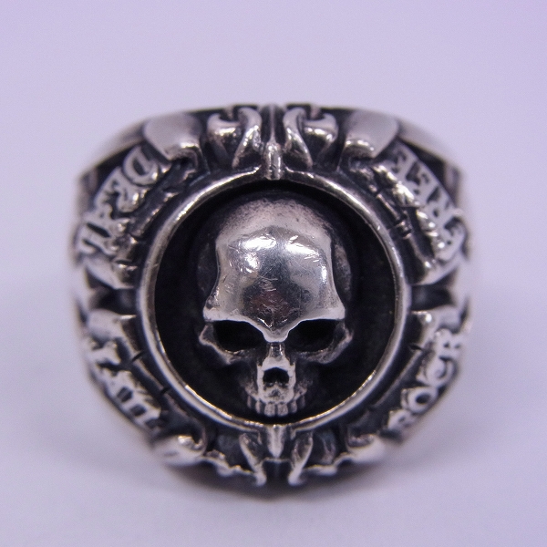 実際に弊社で買取させて頂いたDEAL DESIGN/ディールデザイン グリッドスカルカレッジ リング/18.5号の画像 1枚目