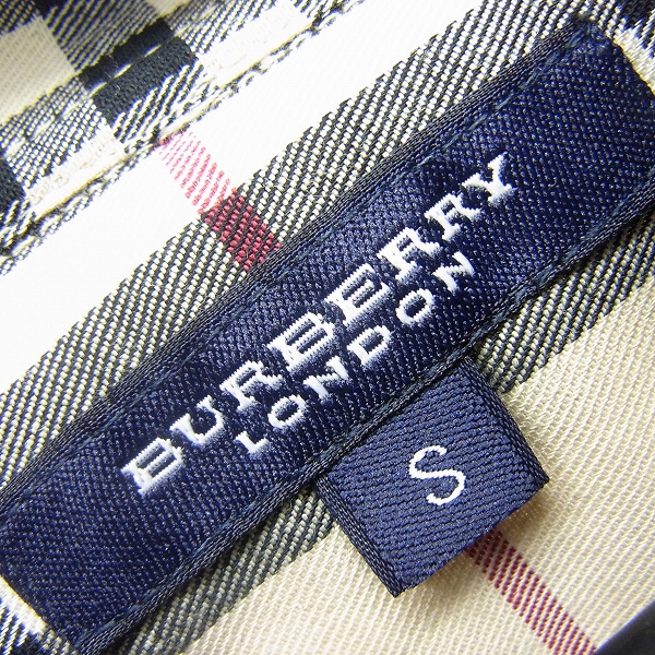 実際に弊社で買取させて頂いた【未使用】BURBERRY London/バーバリーロンドン ノバチェック柄/ホース刺繍 半袖シャツ Sの画像 2枚目