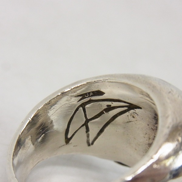 実際に弊社で買取させて頂いたCRAZY PIG/クレイジーピッグ ラージエビルスカルリング 20.5-21号の画像 6枚目