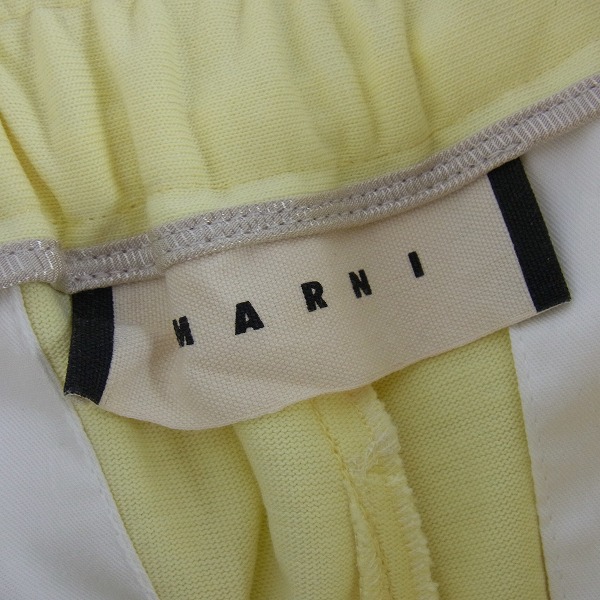 実際に弊社で買取させて頂いたMARNI/マルニ COMMESSA コットンハーフパンツ イエロー/黄色 44の画像 3枚目