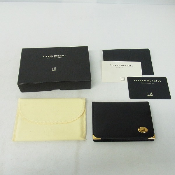 実際に弊社で買取させて頂いたALFRED DUNHILL/ダンヒル WM4300A ゴールドプレート レザーカードケース　の画像 6枚目