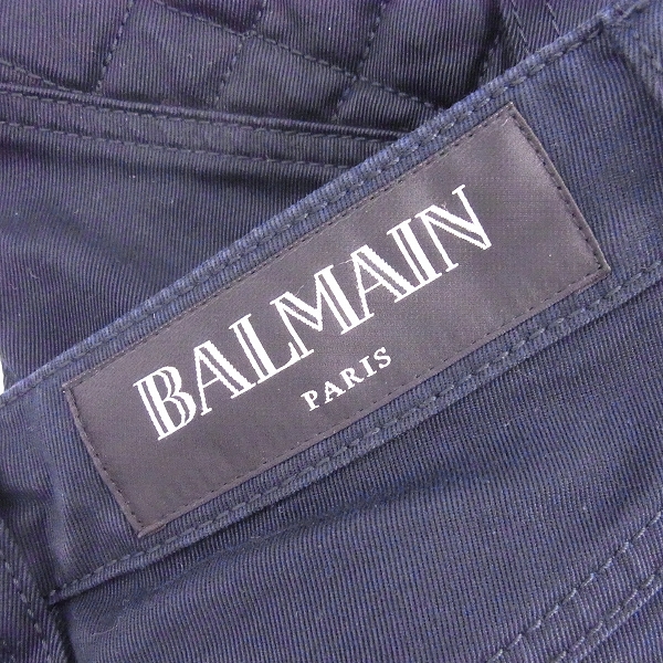 実際に弊社で買取させて頂いたBALMAIN/バルマン 14SS バイカー カーゴパンツ S4HT559C460/27 の画像 2枚目