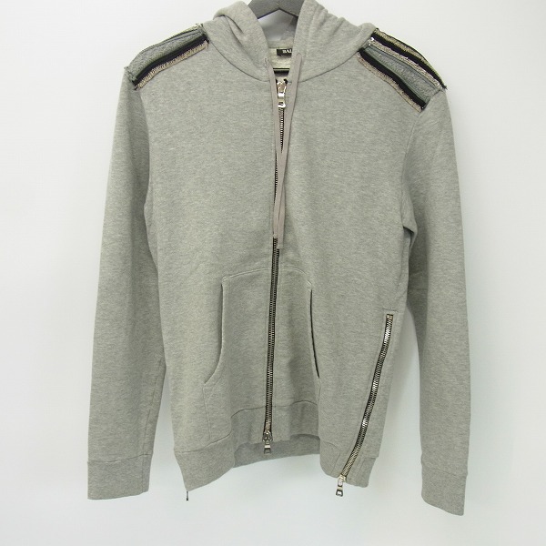 実際に弊社で買取させて頂いたBALMAIN/バルマン 14SS サイドジップ パーカー S4HJ643B765P/XS