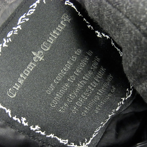 実際に弊社で買取させて頂いたCUSTOM CULTURE/カスタムカルチャー 中綿フード ジャケット 145-0803/3の画像 2枚目