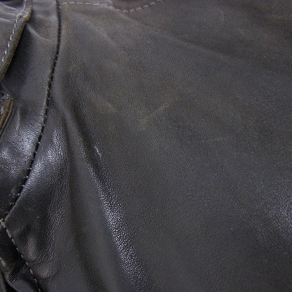 実際に弊社で買取させて頂いたGOLDEN GOOSE DELUXE BRAND/ゴールデングース ボアライナー付き シングル レザージャケット G17U535/XXSの画像 7枚目
