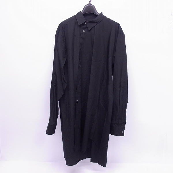 実際に弊社で買取させて頂いたCOMME des GARCONS HOMME PLUS/コムデギャルソン 2018 ロングシャツ/PB-B003/Lの画像 0枚目