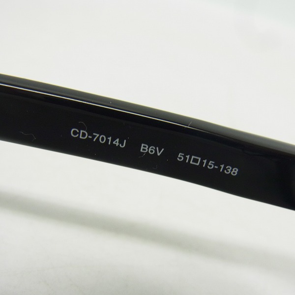 実際に弊社で買取させて頂いたChristian Dior/クリスチャンディオール メガネフレーム CD-7014J B6Vの画像 6枚目