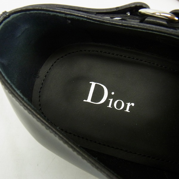 実際に弊社で買取させて頂いたDior/ディオール Christian Dior ATELIER ダブルモンクストラップ レザーシューズ 3DE266XHU/42の画像 4枚目