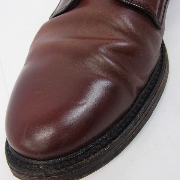 実際に弊社で買取させて頂いたAllen Edmonds/アレンエドモンズ コードバン プレーントゥ レザーシューズ LEEDS 9581/10Eの画像 6枚目